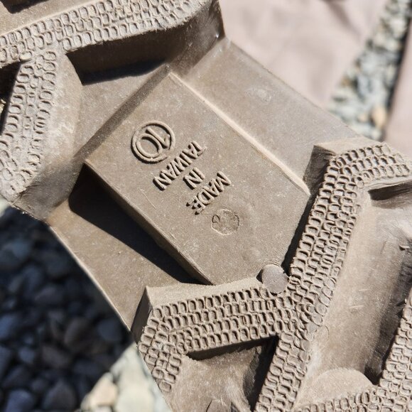 Vintage Seaway Men's Size 10 Hip Waders Brown Fly Fishing Duck Gear Taiwan PVC - Picture 5 of 11